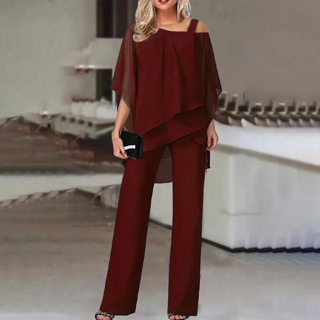 SIERRA | LUXE ELEGANT DRAPED TWO-PIECE SET