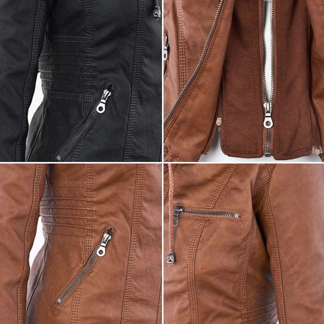 CANDICE | ELEGANT LEATHER JACKET