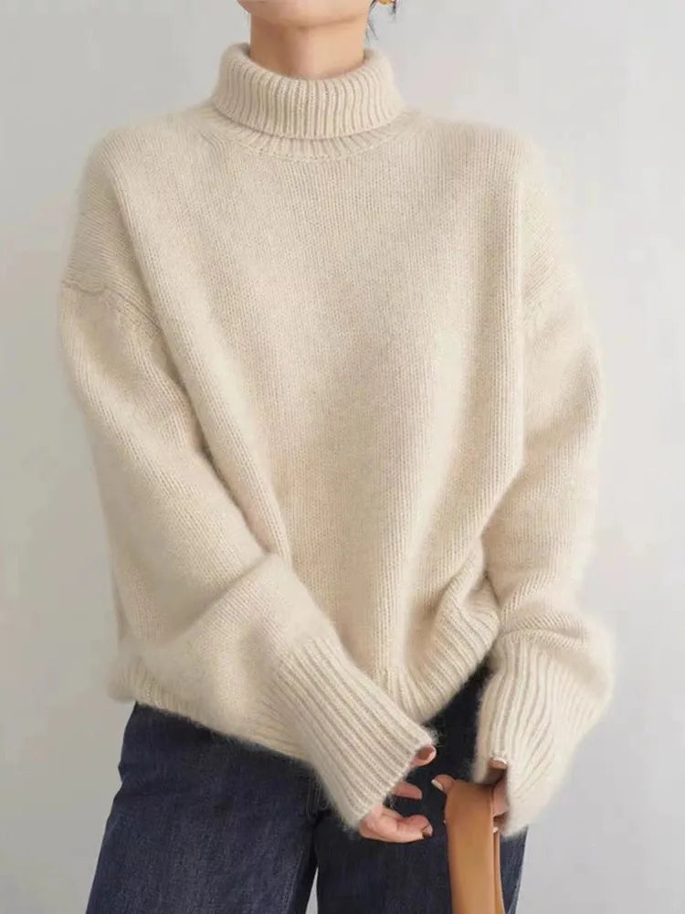 VALENTINA | COZY FIT HIGH-NECK SWEATER