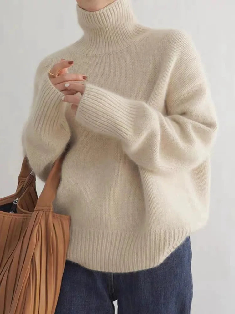 VALENTINA | COZY FIT HIGH-NECK SWEATER