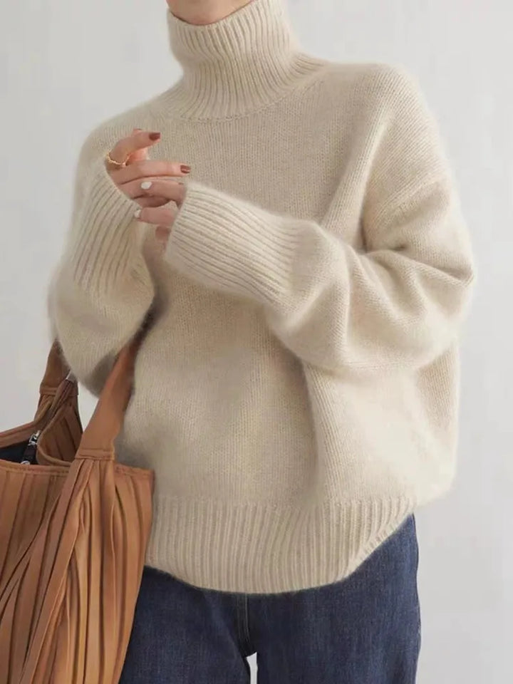 VALENTINA | COZY FIT HIGH-NECK SWEATER