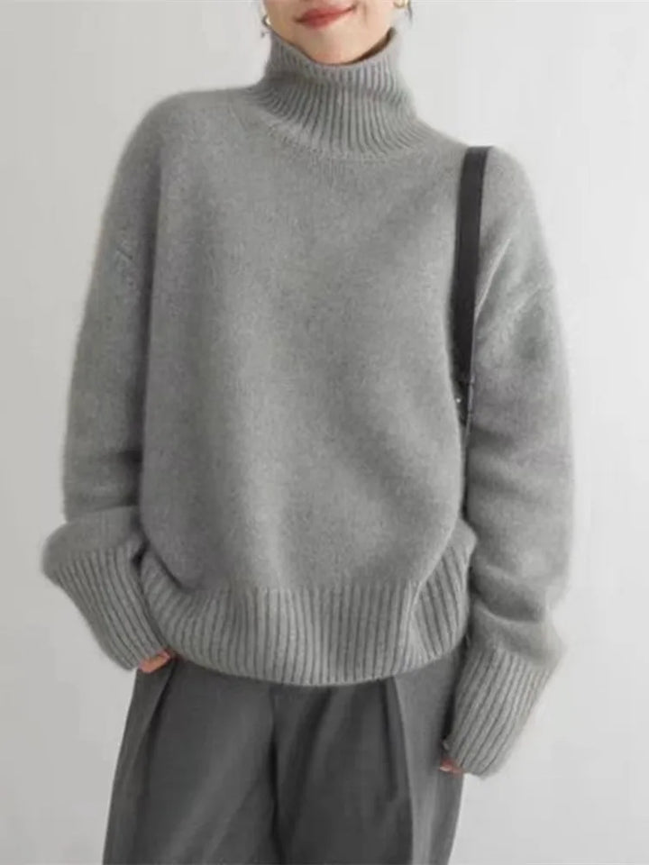 VALENTINA | COZY FIT HIGH-NECK SWEATER