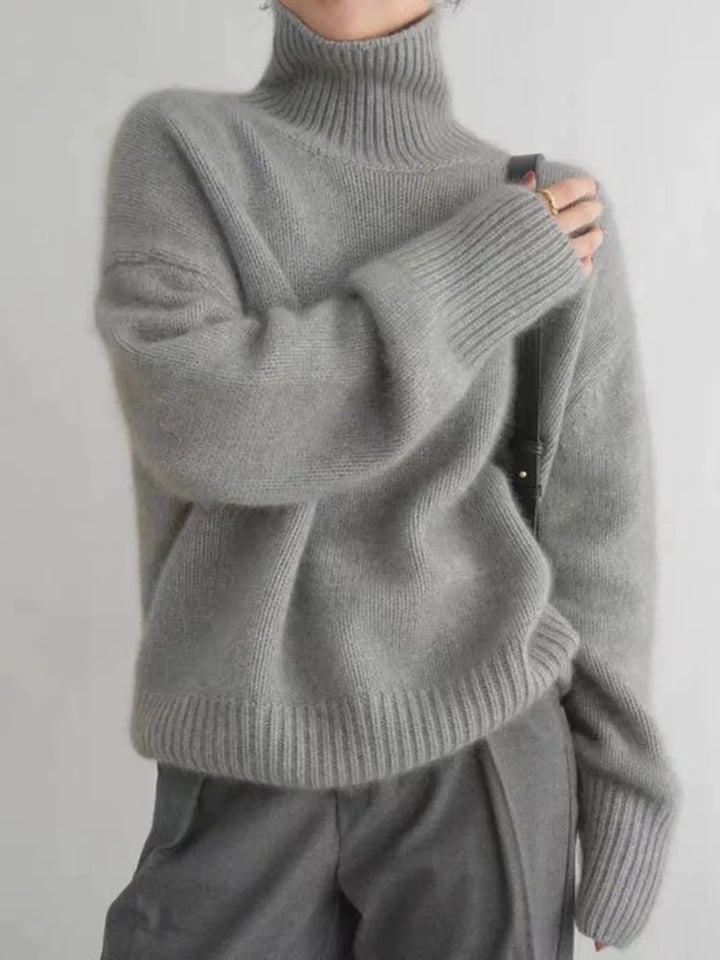 VALENTINA | COZY FIT HIGH-NECK SWEATER