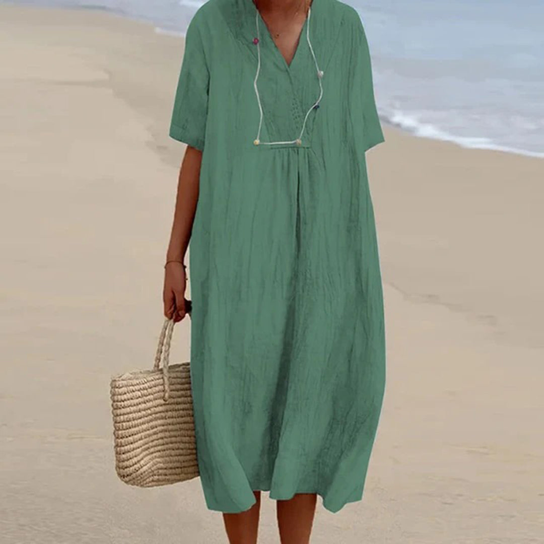 KAREN | ELEGANT RELAXED FIT MIDI DRESS