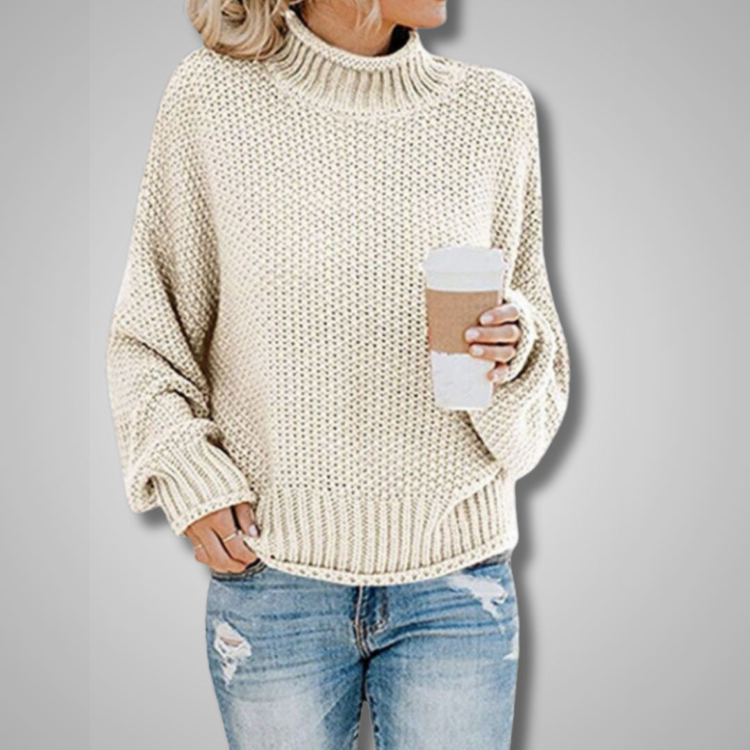 HOLLY | RELAXED KNIT SWEATER WITH TUMMY COVERAGE