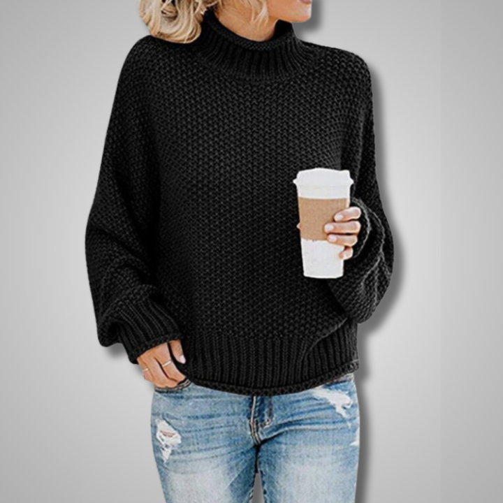 HOLLY | RELAXED KNIT SWEATER WITH TUMMY COVERAGE