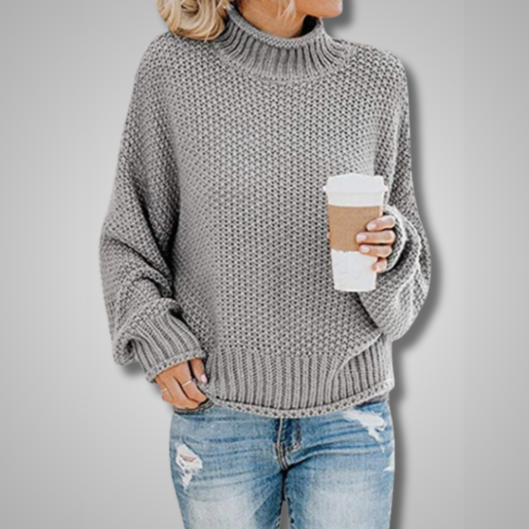 HOLLY | RELAXED KNIT SWEATER WITH TUMMY COVERAGE