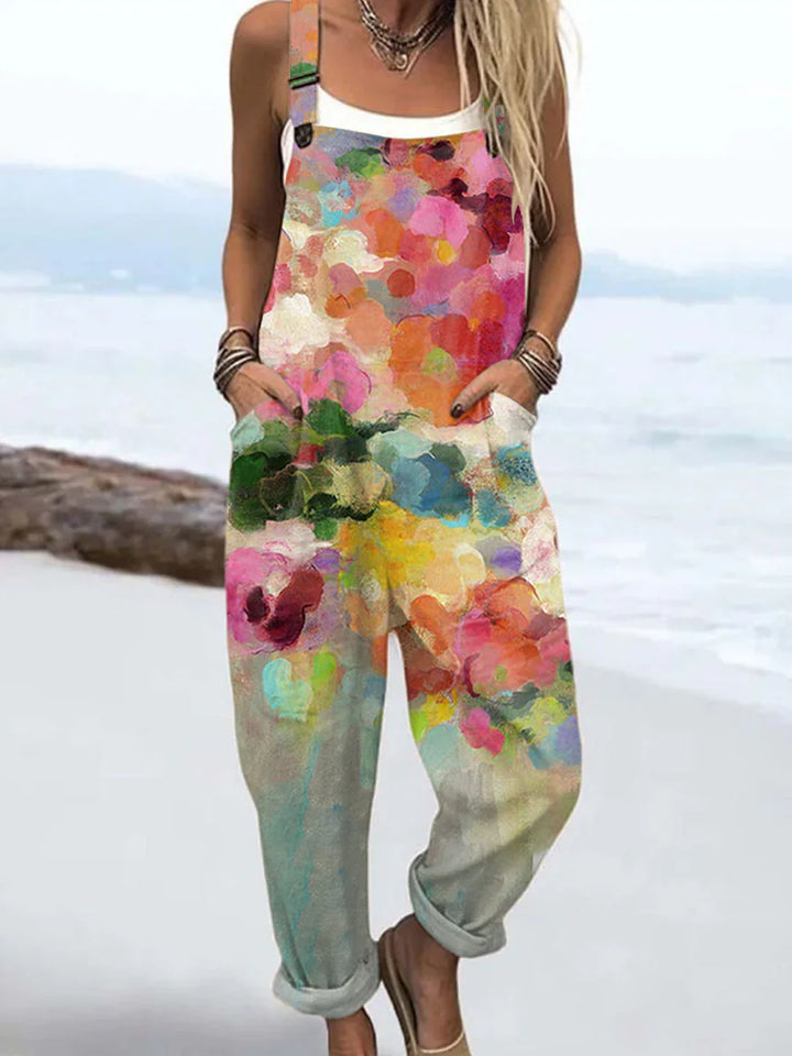 KARYL | RELAXED SUMMER JUMPSUIT WITH TUMMY COVERAGE