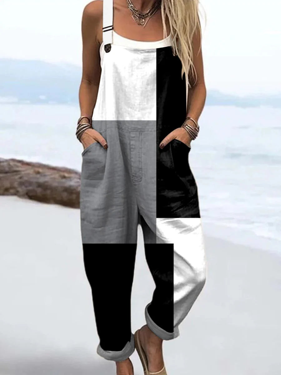 KARYL | RELAXED SUMMER JUMPSUIT WITH TUMMY COVERAGE
