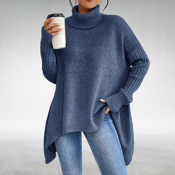 REBECCA | COZY RELAXED ELEGANT TURTLENECK JUMPER WITH TUMMY COVERAGE