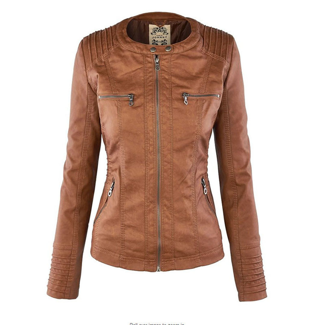 CANDICE | ELEGANT LEATHER JACKET