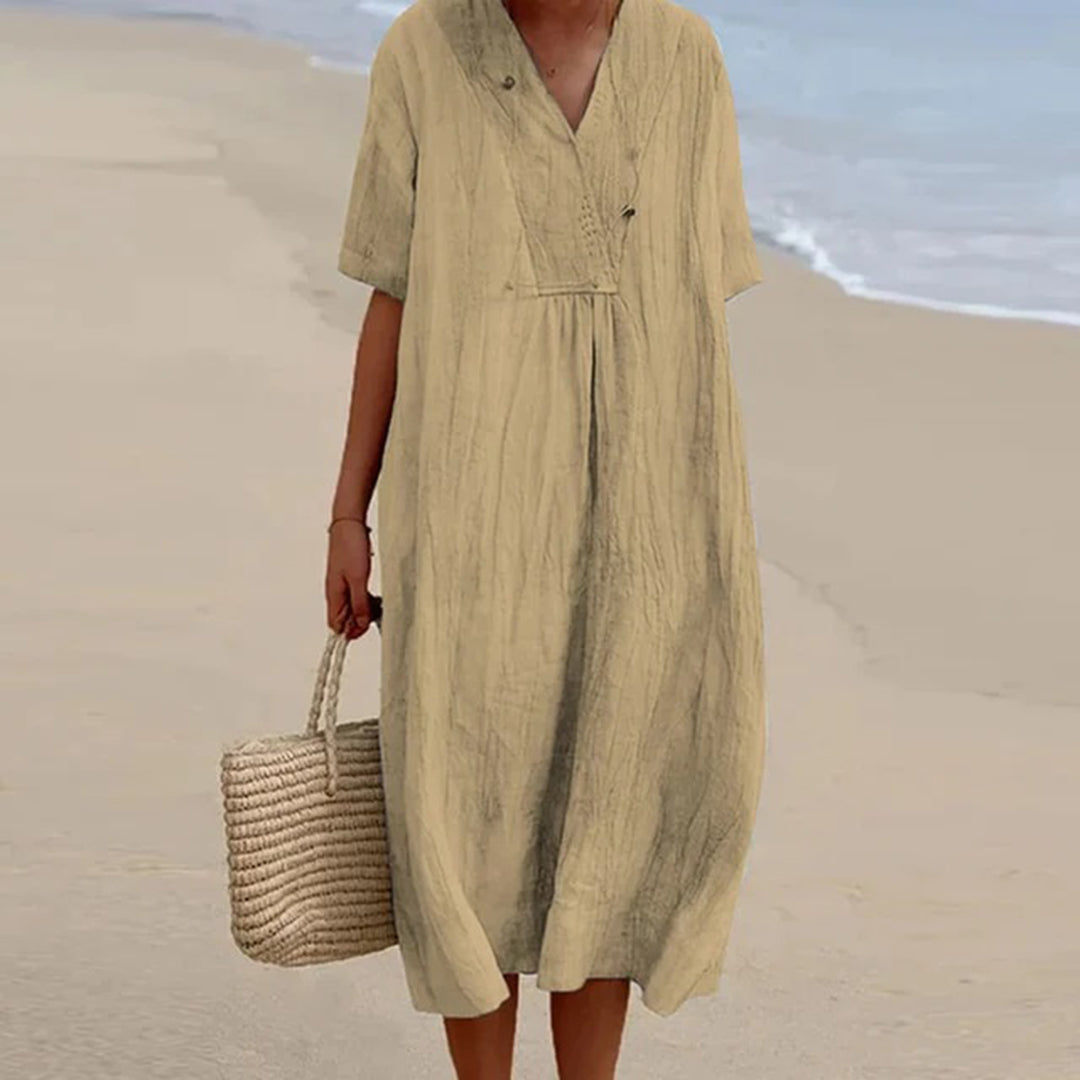 KAREN | ELEGANT RELAXED FIT MIDI DRESS