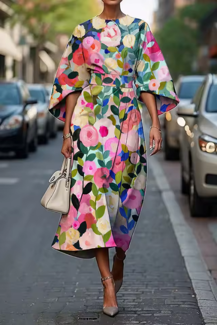 ROVIE | ELEGANT FLORAL DRESS