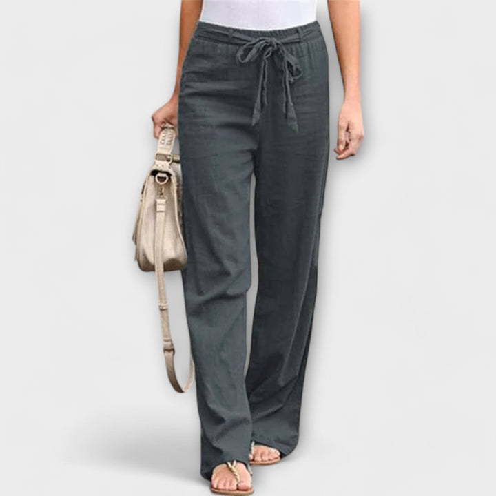 VALERY | COMFY LIGHTWEIGHT LINEN TROUSERS