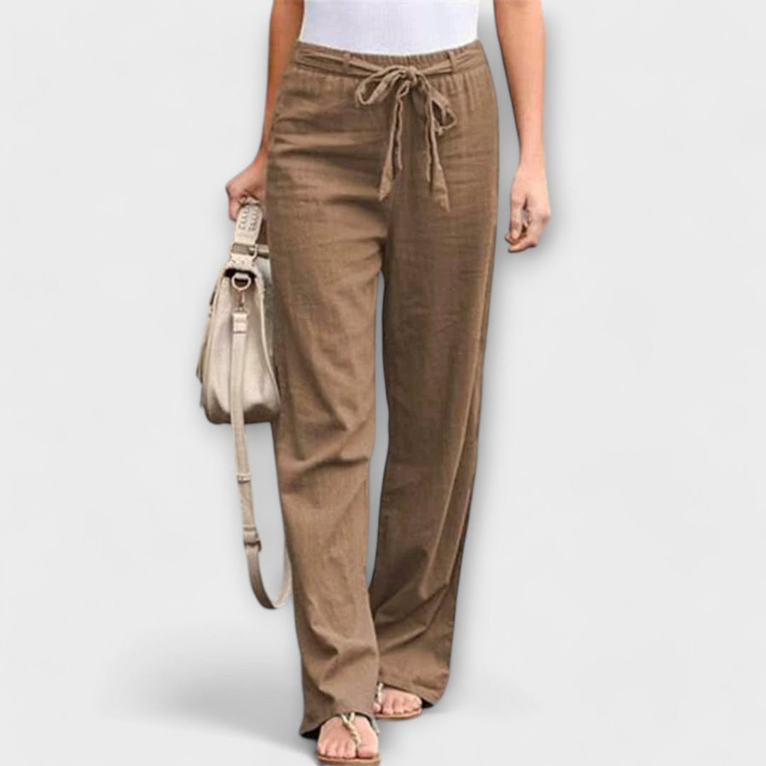 VALERY | COMFY LIGHTWEIGHT LINEN TROUSERS