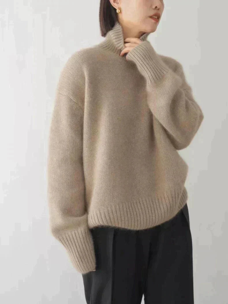 VALENTINA | COZY FIT HIGH-NECK SWEATER