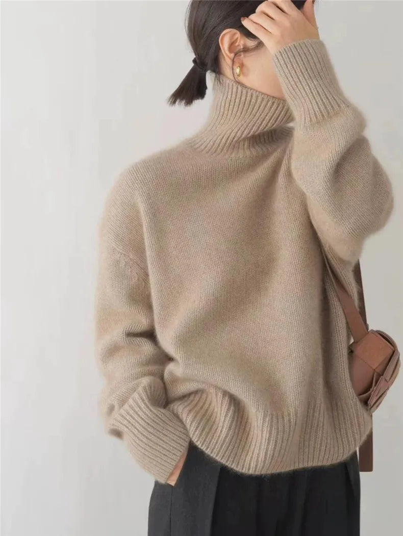 VALENTINA | COZY FIT HIGH-NECK SWEATER