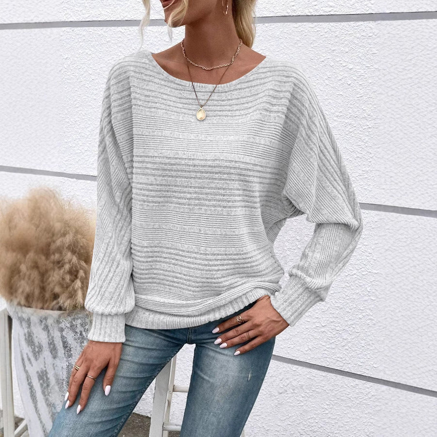 MICHELLE | COZY RELAXED ELEGANT KNIT SWEATER WITH TUMMY COVERAGE