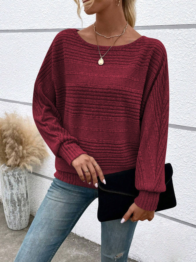 MICHELLE | COZY RELAXED ELEGANT KNIT SWEATER WITH TUMMY COVERAGE