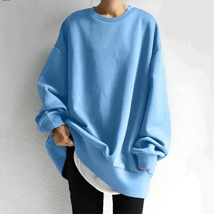 KATHERINE | COZY RELAXED OVERSIZED TUNIC SWEATER WITH TUMMY COVERAGE