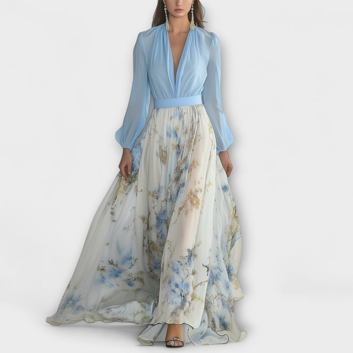 HARPER | ELEGANT MAXI‑FLORAL LUXURY DRESS
