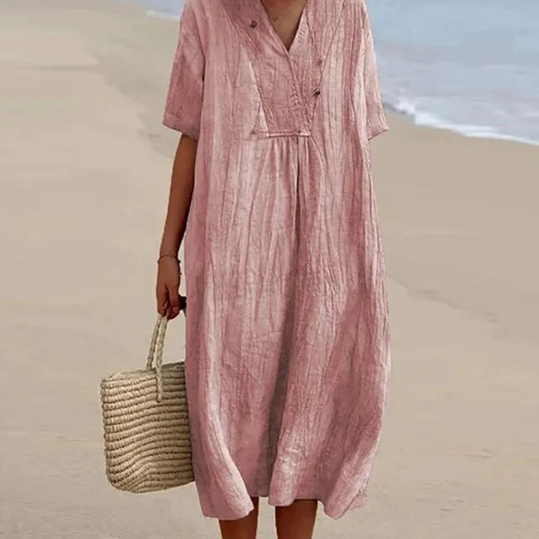 KAREN | ELEGANT RELAXED FIT MIDI DRESS