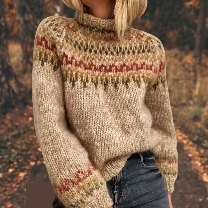 FREYA | LUXURY NORDIC KNIT SWEATER