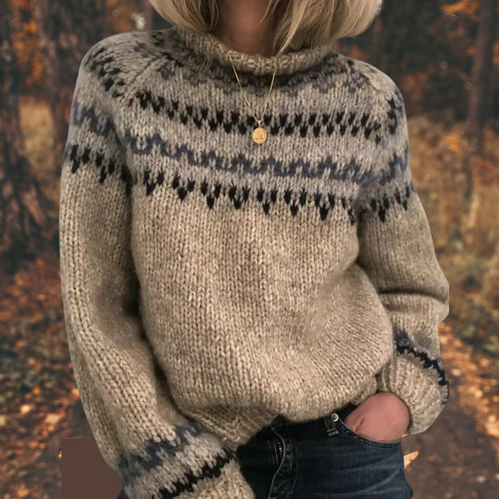FREYA | LUXURY NORDIC KNIT SWEATER