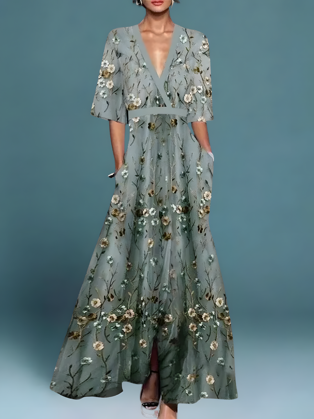 LAURE | ELEGANT CHIC FLORAL DRESS