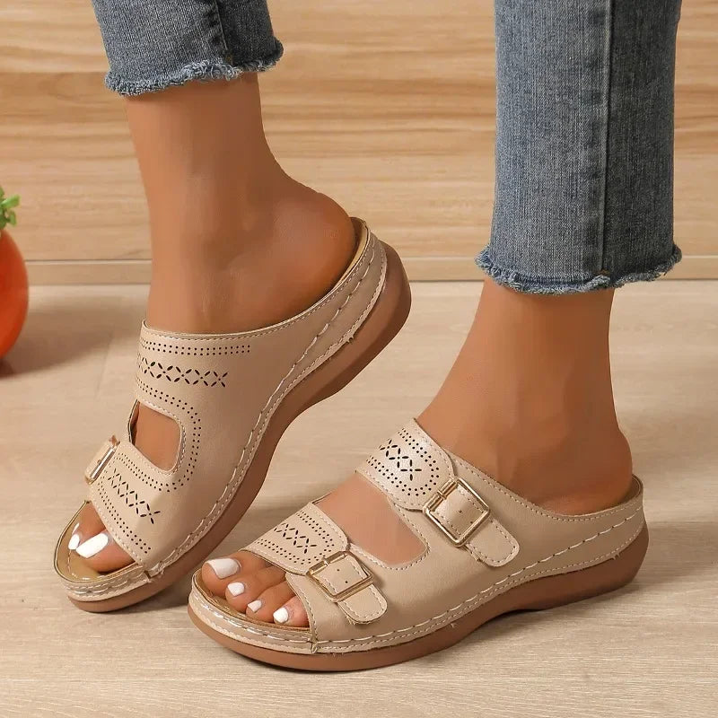 ARIELLE | COZY COMFORT ADJUSTABLE SANDALS