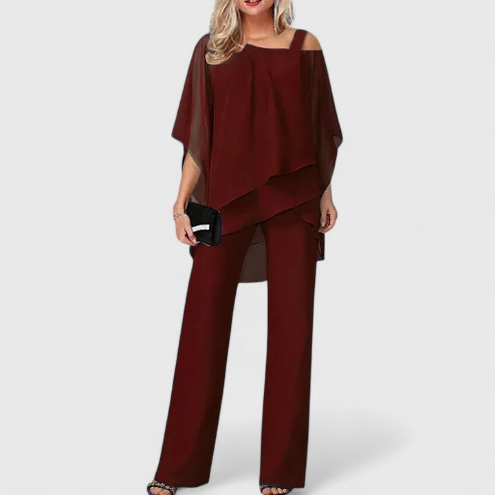 SERENITY | CHIC ELEGANT TWO-PIECE PANT SET