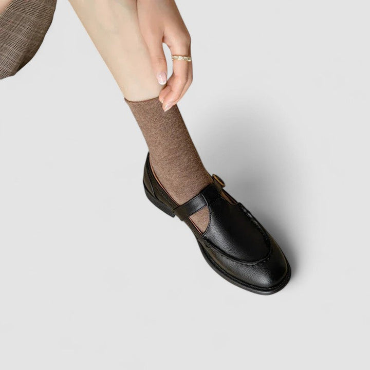 AVERY | CHIC ORTHOPEDIC SQUARE-TOE MARY JANE SHOES