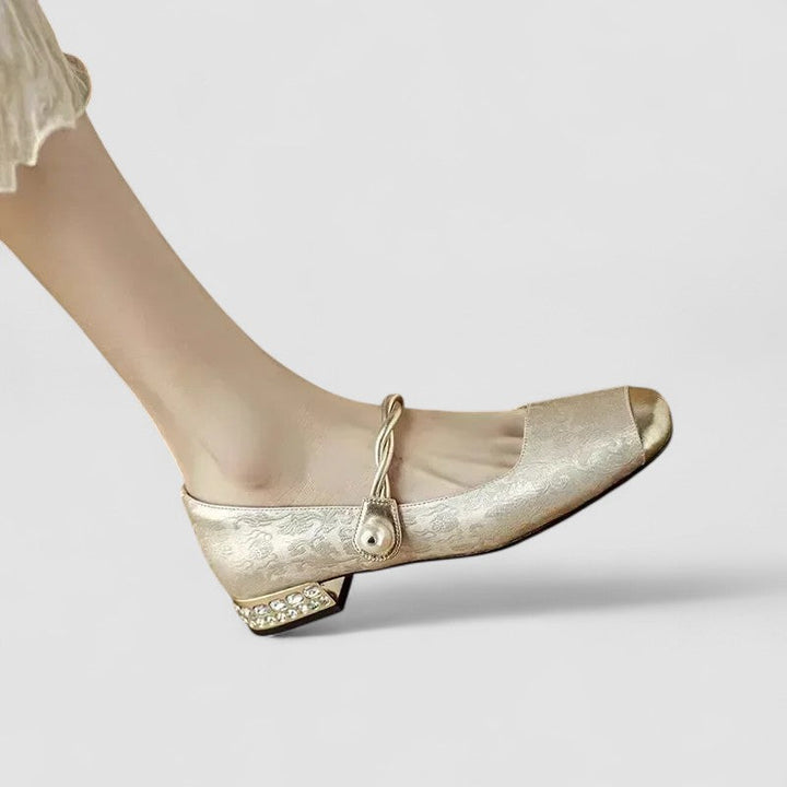 ANASTASIA | LUXE PEARL TWISTED MARY JANE HEELS