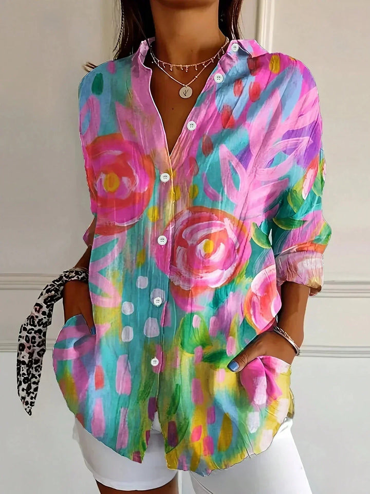 SADIE | COLORFUL PATTERN BLOUSE