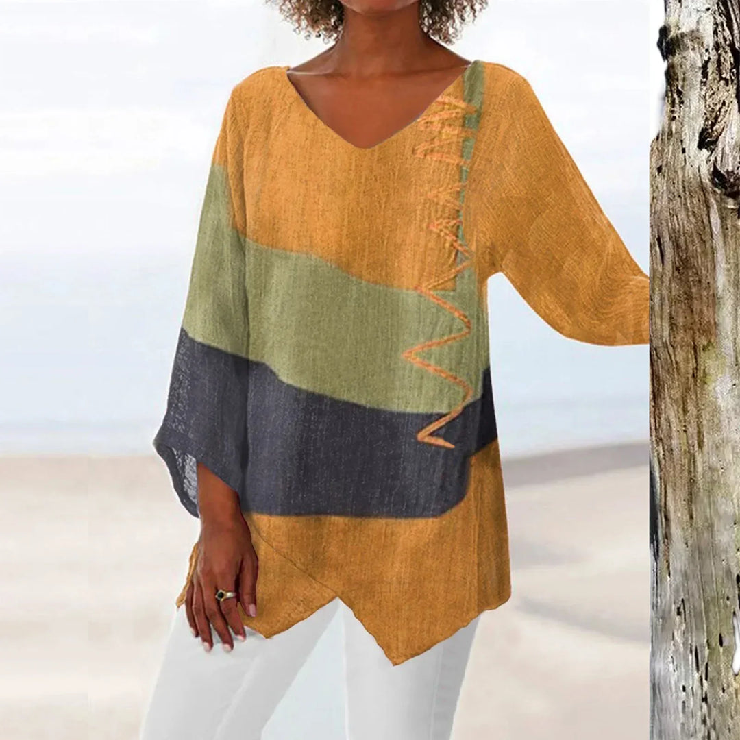 SHELBY | LUXE LOOSE-FIT LONG-SLEEVED TOP