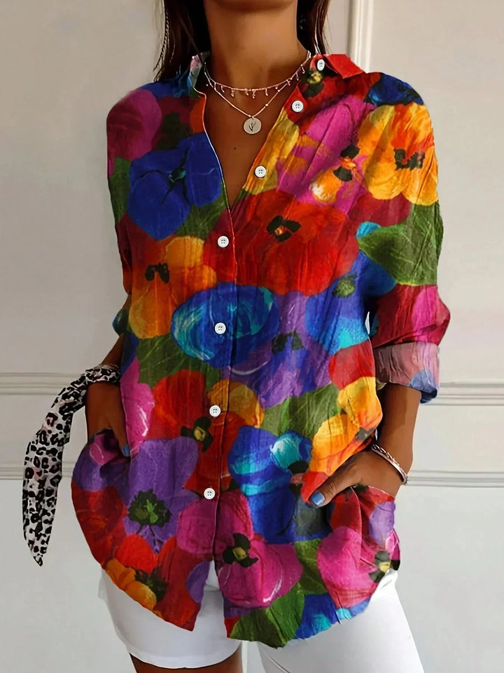SADIE | COLORFUL PATTERN BLOUSE
