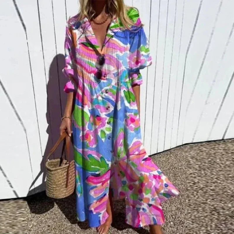 RIMMEY | CHIC BEACHCOMBER BOHO DRESS