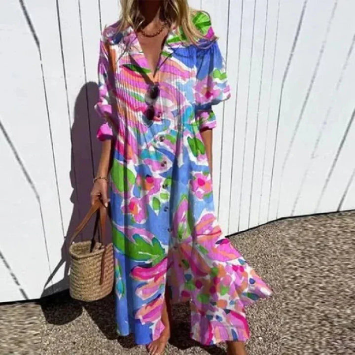 RIMMEY | CHIC BEACHCOMBER BOHO DRESS