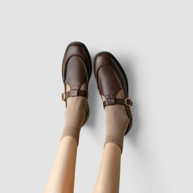 AVERY | CHIC ORTHOPEDIC SQUARE-TOE MARY JANE SHOES