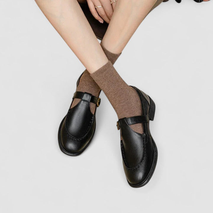 AVERY | CHIC ORTHOPEDIC SQUARE-TOE MARY JANE SHOES