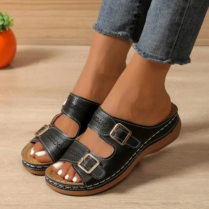 ARIELLE | COZY COMFORT ADJUSTABLE SANDALS