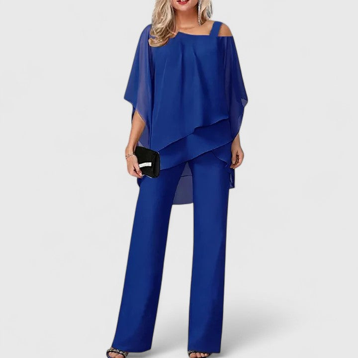 SERENITY | CHIC ELEGANT TWO-PIECE PANT SET