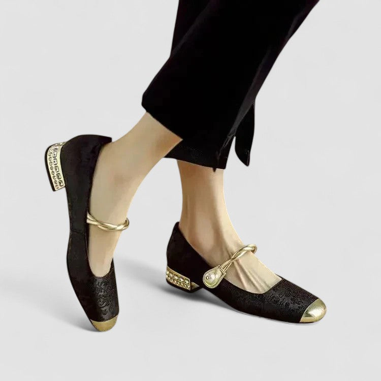 ANASTASIA | LUXE PEARL TWISTED MARY JANE HEELS