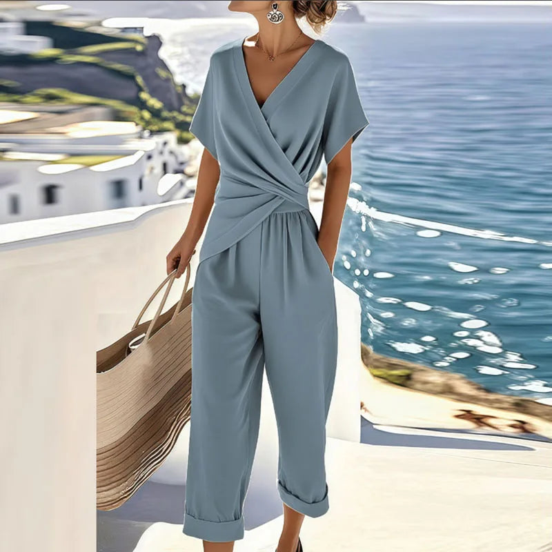 COLLEEN | ELEGANT WRAP TWO-PIECE SET