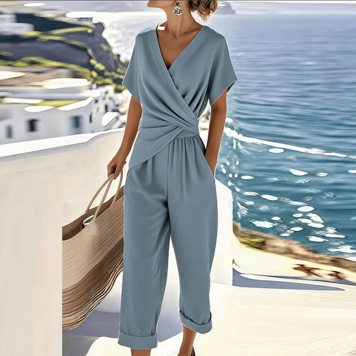 COLLEEN | ELEGANT WRAP TWO-PIECE SET