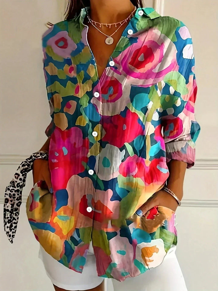SADIE | COLORFUL PATTERN BLOUSE