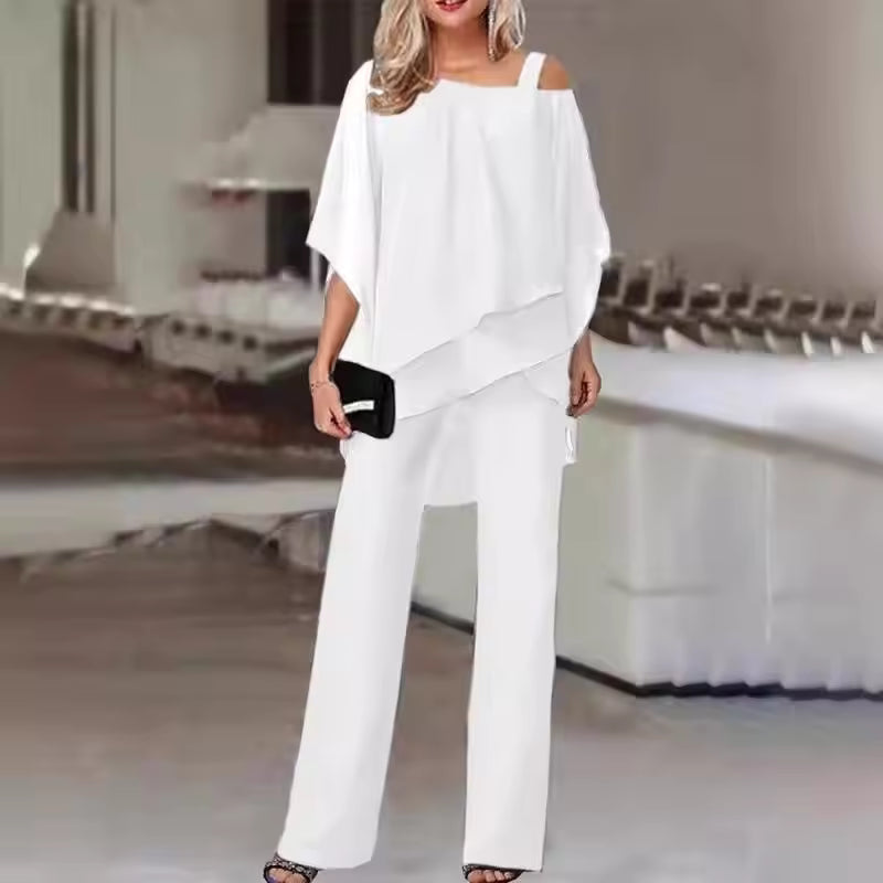 SIERRA | LUXE ELEGANT DRAPED TWO-PIECE SET