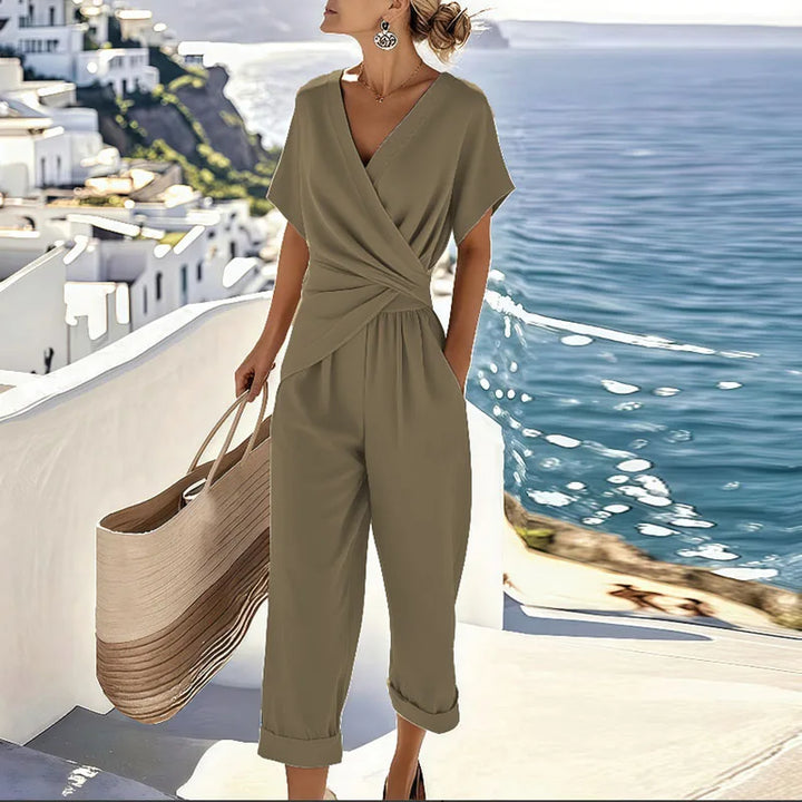COLLEEN | ELEGANT WRAP TWO-PIECE SET