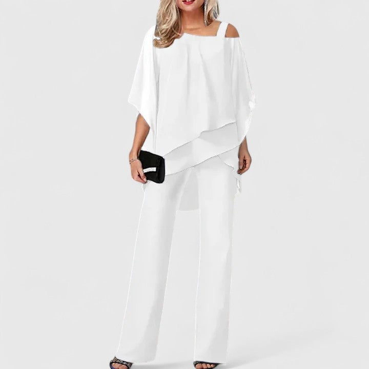 SERENITY | CHIC ELEGANT TWO-PIECE PANT SET