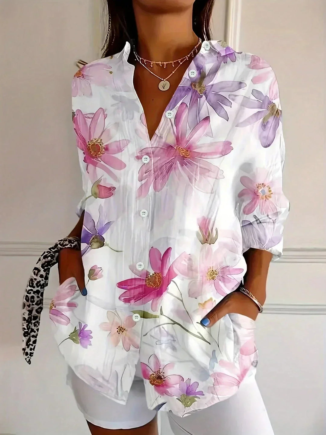 SADIE | COLORFUL PATTERN BLOUSE